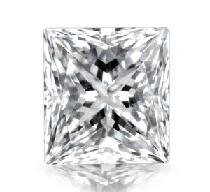 Diamante natural talla princesa de 3 mm y 3,5 mm, color D a J, claridad VVS a SI2, pulido blanco - Product Image 4