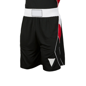 Ensemble de maillot de lutte pour hommes, noir, rouge, blanc, uniforme de boxe, polyester respirant, coupe athlétique, vêtements de sport pour adultes - Product Image 4