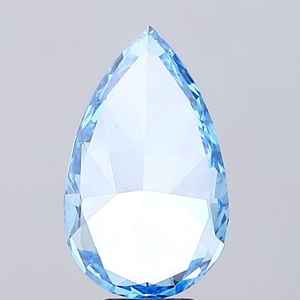 Diamante CVD de color elegante certificado por IGI, 2.02 quilates, azul vivo, corte pera, diamante cultivado en laboratorio para la fabricación de joyas, para anillos y colgantes. - Product Image 3