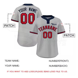 OEM Service Solid Color Baseball Two Button Shirts Unique Style <b>Low</b> Moq Baseball Two Button Shirts - Product Image 3