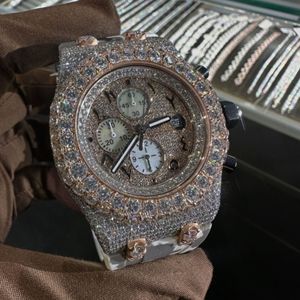 Montre de haute qualité, carrée, 40 mm, en alliage, style hip-hop, personnalisée, sertie de diamants de laboratoire, avec cadran en verre, unisexe, diamants VVS, cadeau - Product Image 6