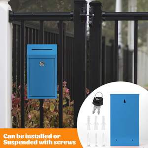 Boîte de réception de courrier moderne pour propriétés commerciales, pour usage postal, construction métallique durable et antirouille, taille et couleur personnalisables - Product Image 3