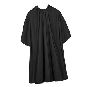 Tablier de coiffure professionnel imperméable noir pour coupe de cheveux, idéal pour barbier et salon - Product Image 1