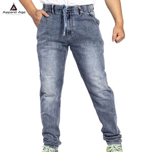 Factory Hot Sales Men <b>Jeans</b> Joggers <b>With</b> Fleece Warm Men Joggers pant Plus Size 100% Cotton Material - Product Image 1