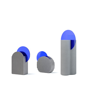<span class=keywords><strong>Vaso</strong></span> gigante in plastica smaltata in calcestruzzo fiore e <span class=keywords><strong>vaso</strong></span> da angolo a punto focale prospettiva decorativa - Product Image 3