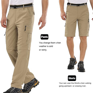 PREDATEX INDUSTRIES Shorts de randonnée convertibles pour homme, légers, à séchage rapide, respirants, avec fermeture à boutons, 100% coton - Product Image 2
