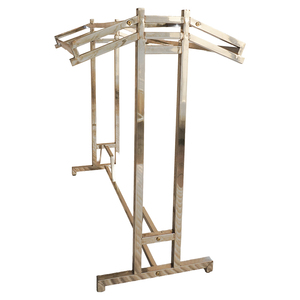 Porte-vêtements moderne et portable Bros Display, en métal chromé, pliable, robuste, amovible, OEM ODM Vietnam - Product Image 5