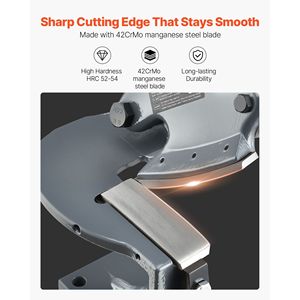 Solid Steel Frame Throatless Benchtop Sheet Metal Shear Manual Hand <b>Cutter</b> Multiple Purpose Shearing Machine with <b>Mounting</b> T - Product Image 3