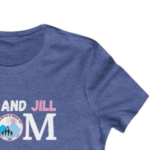T-shirt graphique personnalisé Jack and Jill pour femmes, coton respirant, manches courtes, col rond, tee-shirt décontracté pour femmes, logo personnalisé - Product Image 6