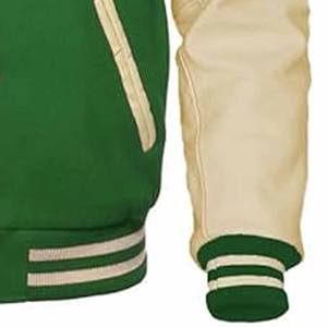 Veste universitaire personnalisée avec logo, manches en cuir, broderie, veste de baseball pour couple, veste pour homme - Product Image 3