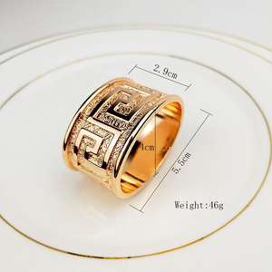 Elegantes Anillos Decorativos para Servilletas de Hierro, Ecológicos, Duraderos, Accesorios de Mesa Premium para Eventos, Hoteles y Restaurantes - Product Image 3