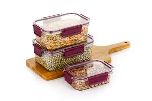 Bocal en verre carré à large ouverture, hermétique et anti-fuite, avec couvercle à charnière, grande capacité 32/64 oz, vaisselle de cuisine portable pour les fêtes - Product Image 4