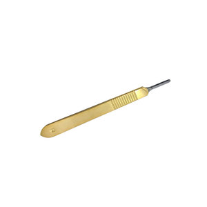 Gold Plated Dental Scalpel Handle Stainless Steel Reusable Surgical Scalpel for Dental Oral Surgery Periodontal Instrument - Product Image 2
