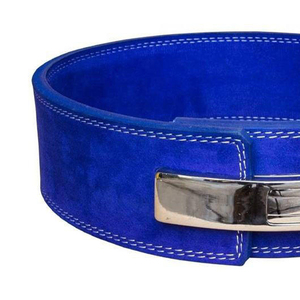 Ceinture de musculation en cuir suédé avec boucle chromée, support durable, haute qualité, robuste, personnalisable - Product Image 6