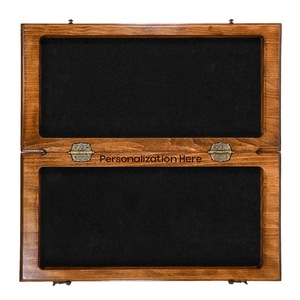 Échiquier Rectangulaire Rustique Poli Écologique ILAHI 100% Fait Main en Bois Pur Style Animalier/Amoureux Taille Personnalisée - Product Image 4