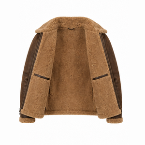 Chaqueta de Cuero de Lujo para Hombre, Hecha a Mano, Estilo Motero, Moda Urbana, Corte Ajustado, Diseño con Cremallera, Abrigo Cálido de Invierno, OEM Personalizado 2026 - Product Image 4