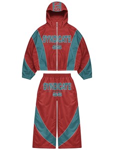 Chándales Unisex con Capucha, Manga Larga, Cierre Frontal con Cremallera, Estampado de Letras, Transpirables, de Poliéster, Ropa Urbana, Otoño, Corte Regular para Adultos - Product Image 6