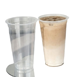 Gobelets jetables en plastique PP pour micro-ondes avec couvercle, capacité 500 ml et 700 ml, impression personnalisée UV/sérigraphie, pour boissons froides et collations - Product Image 1