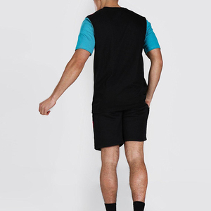 Ensemble chemise et short pour homme, couleur noire, manches courtes, décontracté, été, deux pièces, tenue assortie, vêtements de sport pour tous les jours - Product Image 4