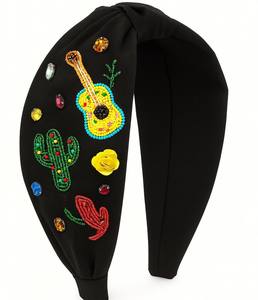 Última Colección: Diadema Artesanal con Bordado y Cuentas para Fiestas, Regalos Festivos, Diadema Elegante y Moderna, Accesorios para el Cabello - Product Image 1