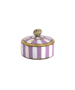 New Arrival Purple White Striped Trinket <b>Box</b> Jewelry Storage Round Organizer Decorative Luxury Home Decor Gift Premium CaseNew A - Product Image 1