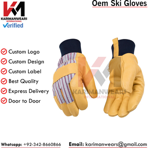 Gants de ski pour hommes et femmes avec compatibilité écran tactile, doublure thermique, coque imperméable, logo personnalisé, commandes en gros, exportateur - Product Image 6