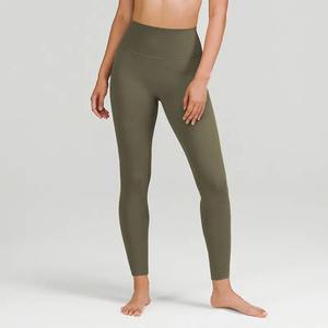 Leggings de compression pour femmes, taille mi-haute, toutes saisons, en Spandex/Polyester, écologiques, respirants, séchage rapide, avec logo personnalisé, OEM, pour la gym - Product Image 5