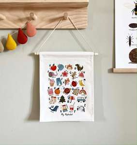 Étagère murale décorative en jute de qualité supérieure, motif vertical Art Déco, style rustique pour maisons modernes - Product Image 2