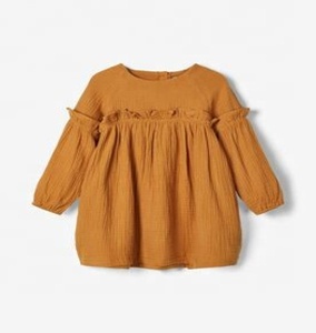 Robe ample à volants pour filles, nouveau tissu en coton doux, fait à la main, tenue parfaite pour la saison printemps, - Product Image 2