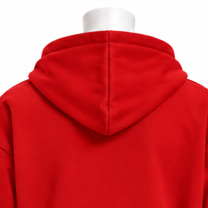เสื้อฮู้ดลายดอกไม้สีแดง ปักลายดอกไม้หลากสี เสื้อสเวตเชิ้ตแบบสวม มีกระเป๋าจิงโจ้ ทรงหลวม สไตล์ลำลอง สตรีทแวร์ - Product Image 4