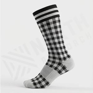 ถุงเท้าฟุตบอลสโมสรแบบกำหนดเอง ยาวเหนือเข่า ป้องกันการลื่น สำหรับผู้ชาย ทีมกีฬา ฝึกซ้อม ระบายอากาศได้ดี กระชับพอดี ปรับแต่งได้ - Product Image 3