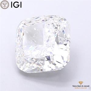 เพชร CVD ที่ได้รับการรับรองจาก IGI ขนาด 4.00 กะรัต สี D ความสะอาดระดับ VS1 รูปทรงสี่เหลี่ยมคุชชั่น สำหรับแหวนเพชรเม็ดเดี่ยวสุดหรู - Product Image 4