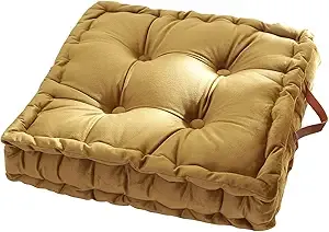 Square Woven Velvet Eco-Friendly <b>Chair</b> Seat Cushion Polyester Cover Cotton Filled Customizable Quilted <b>Pads</b> Ties Home Hotel - Product Image 3