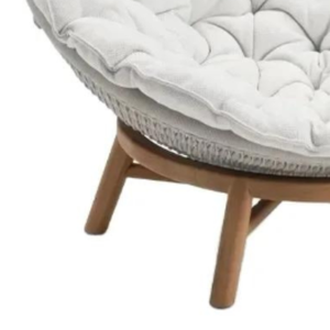 Canapé d'extérieur une place en tissu avec coussin, style minimaliste pour la décoration de la maison et du jardin - Product Image 6