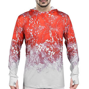 Mens Technical 100% Polyester 220g Customizable Fishing Hoodie UPF 50 Sun Protection Breathable for <b>Outdoor</b> Sportswear - Product Image 6