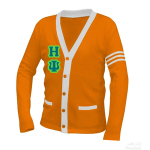 Custom Logo University Varsity Cardigan: High Quality V-Neck Knitted Letterman <b>Sweater</b> for Men/Women - Product Image 1