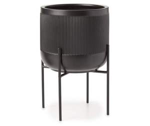 Macetero de Metal Pulido con Soporte que Ofrece un Acabado Elegante, Adecuado para Entornos Contemporáneos - Product Image 6