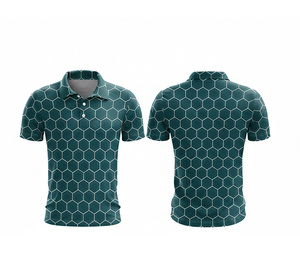 เสื้อโปโล OEM แบบกำหนดเอง พิมพ์ลายทั้งตัว ผ้าแห้งเร็ว ทนทาน ตะเข็บแข็งแรง สำหรับผู้ชาย ผู้หญิง และเยาวชน แห้งไว เหมาะสำหรับกิจกรรมแอคทีฟ - Product Image 5