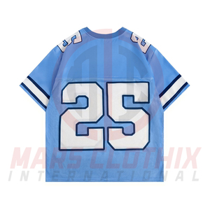 Maillot de football américain en polyester sublimé à manches courtes en mesh, qualité supérieure, en gros - Product Image 2