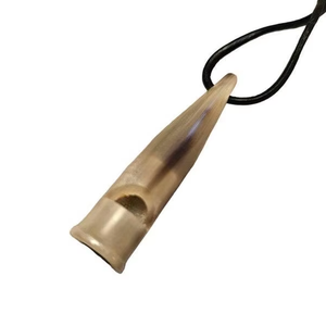 นกหวีดกีฬาทำมือสีดำ ปรับแต่งได้ คุณภาพสูง ทำจากกระดูกควาย สีดำสุดฮิต - Product Image 1