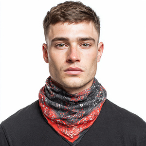 Cache-cou classique personnalisé, masque facial réglable, bandana d'extérieur, couvre-visage 100% coton réutilisable, couvre-tête de sport - Product Image 6