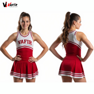 Uniforme de Animadoras para Mujer 2026 de Alta Calidad, Transpirable, de Algodón, Spandex y Poliéster, para Partidos, con Logotipo Personalizado, Económico - Product Image 4