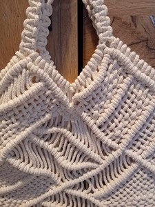 Nueva llegada verano playa bolsos de paja bohemio Crochet Tote hecho a mano mujeres bolso de hombro mar hierba bolso cuadrado - Product Image 5