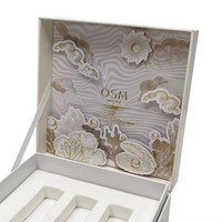 Boîte en papier personnalisable, écologique et portable avec couvercle rabattable, plateau en pulpe moulée pour cosmétiques, rouges à lèvres, crèmes, huiles essentielles, crème pour le visage