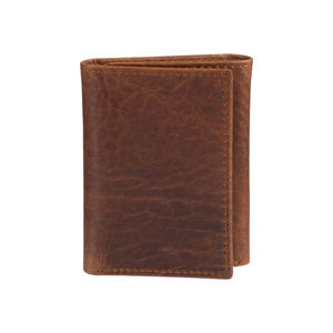 Portefeuille en cuir pour homme de style vintage, matériau souple et durable, classique à deux volets, logo personnalisé, couleur et taille SALUBRIOUS SPORTS pour SPORTS - Product Image 1
