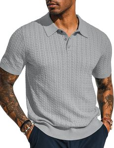 Camisetas de Golf Premium para Hombre, Fabricadas con Jersey de Algodón Transpirable, Antiarrugas, con Logotipo Bordado Personalizado en la Parte Delantera, Fábrica de Ropa - Product Image 1