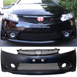 Parachoques Delantero Estilo Mugen RR con Parrilla Superior e Inferior para Honda Civic 2006-2011 - Product Image 3