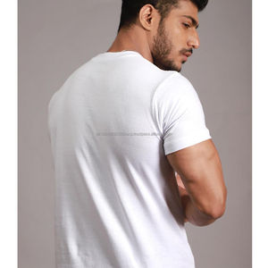 Tout nouveau t-shirt en coton 100% personnalisé en gros, respirant, à motifs, ajusté, jersey décontracté, design à col rond - Product Image 6