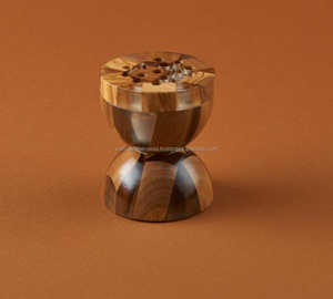 Bois naturel résine époxy Mukhabar brûleur Bakhoor brûleur d'encens pour la maison et le bureau parfum cadeau de mariage et Eid spécial - Product Image 1