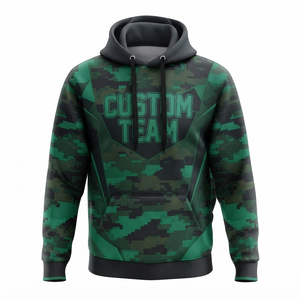 Custom Polyester Sublimation <b>Hoodie</b> Moisture Wicking Pullover <b>Hoodie</b> for Fitness <b>Running</b> and Training - Product Image 2
